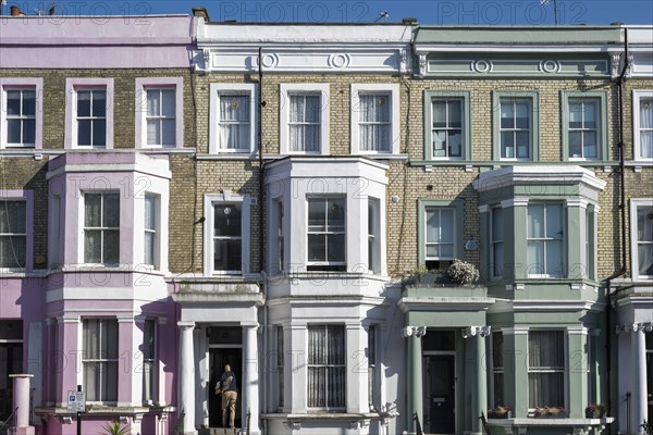 Colourful terraced houses