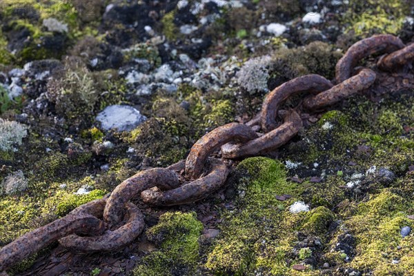 Rusty anchor chain