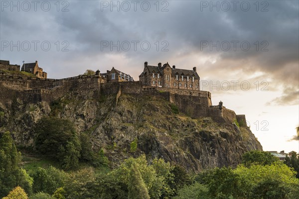 Edinburgh Castle at dusk