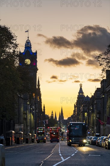 Princes Street at dusk