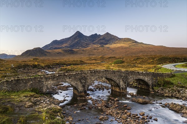 River Sligachan with old stone bridge