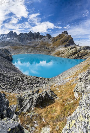 The Wildsee lake on the Pizol above Bad Ragaz