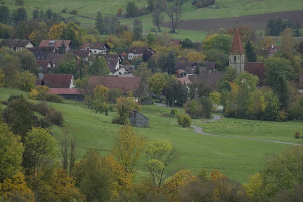 View of the old church in Gaildorf-Münster