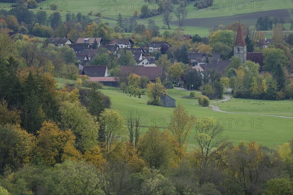 View of the old church in Gaildorf-Münster