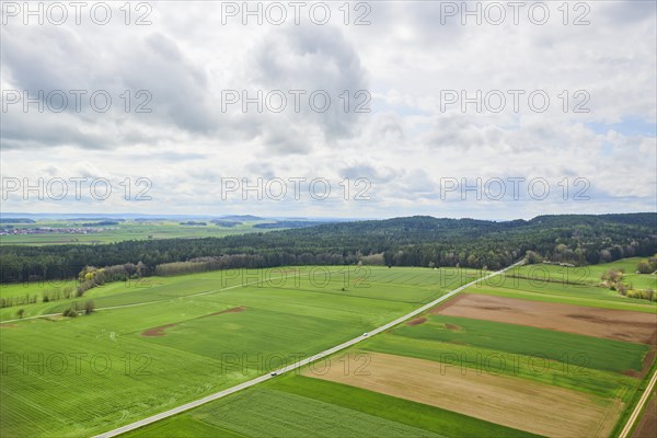 Aerial view of the area around Neumarkt in der Oberpfalz