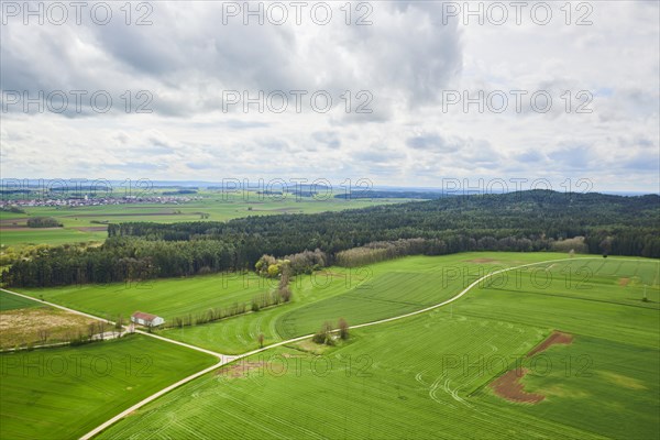 Aerial view of the area around Neumarkt in der Oberpfalz