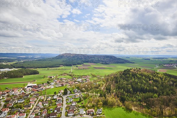 Aerial view of the area around Neumarkt in der Oberpfalz