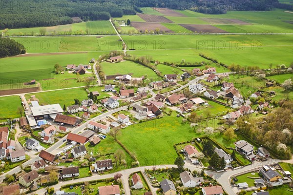 Aerial view of the area around Neumarkt in der Oberpfalz