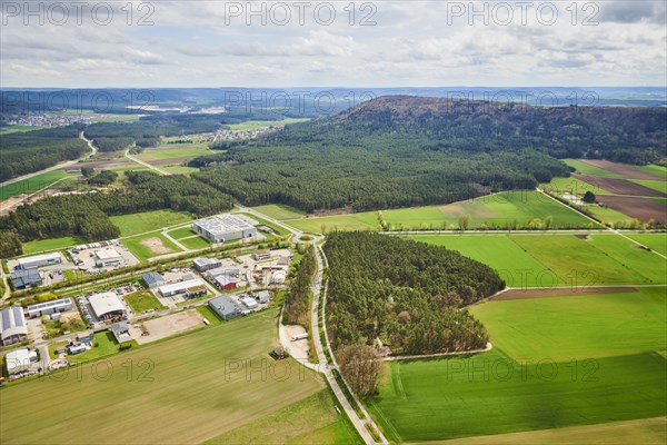 Aerial view of the area around Neumarkt in der Oberpfalz