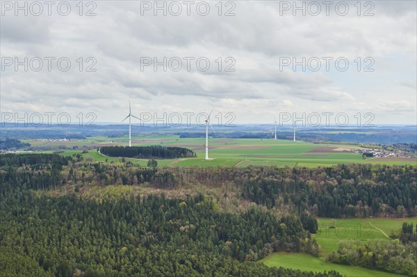 Aerial view of the area around Neumarkt in der Oberpfalz