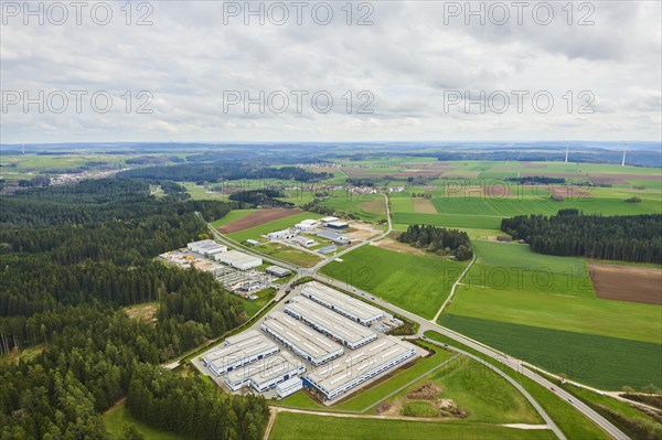 Aerial view of the area around Neumarkt in der Oberpfalz