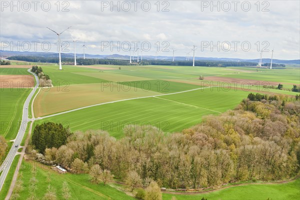 Aerial view of the area around Neumarkt in der Oberpfalz