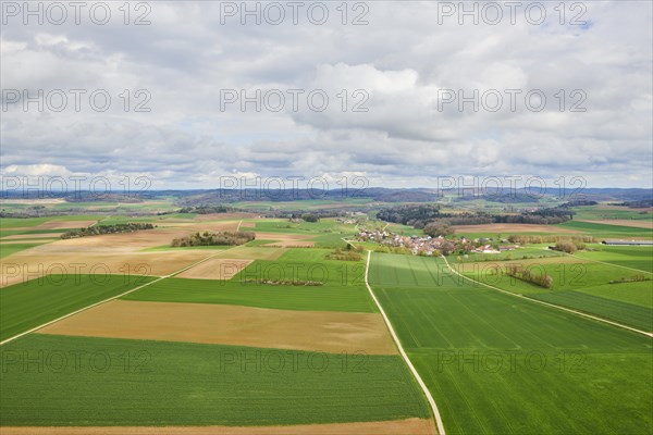 Aerial view of the area around Neumarkt in der Oberpfalz