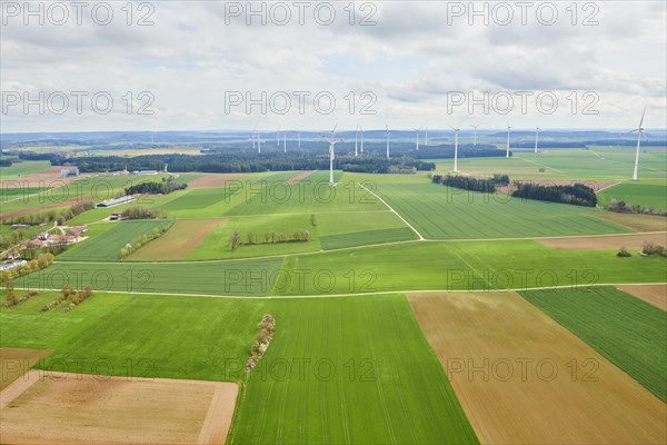 Aerial view of the area around Neumarkt in der Oberpfalz