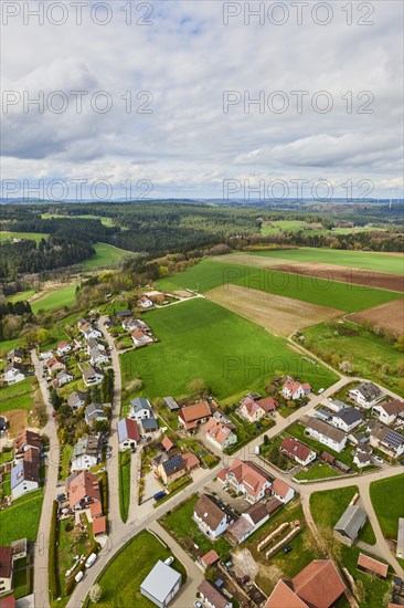 Aerial view of the area around Neumarkt in der Oberpfalz