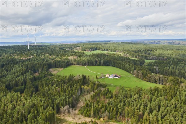 Aerial view of the area around Neumarkt in der Oberpfalz