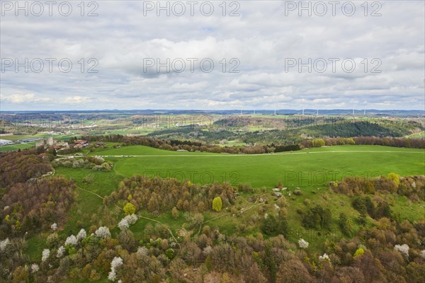 Aerial view of the area around Neumarkt in der Oberpfalz