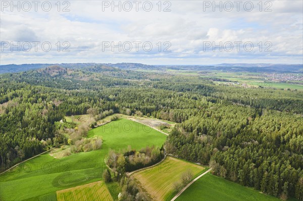 Aerial view of the area around Neumarkt in der Oberpfalz