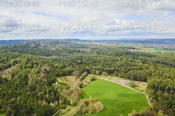 Aerial view of the area around Neumarkt in der Oberpfalz