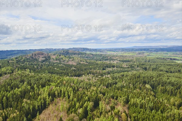 Aerial view of the area around Neumarkt in der Oberpfalz