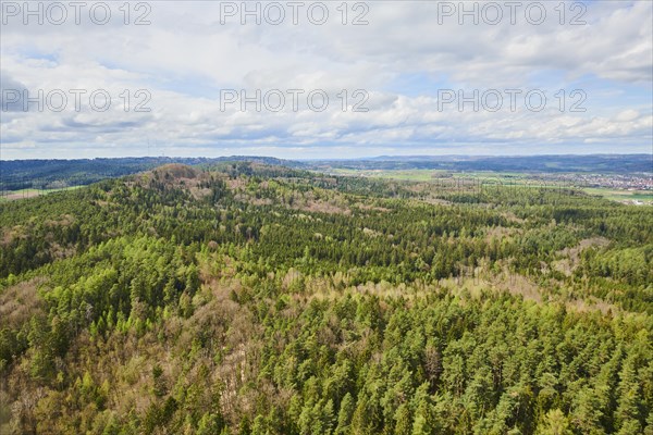 Aerial view of the area around Neumarkt in der Oberpfalz