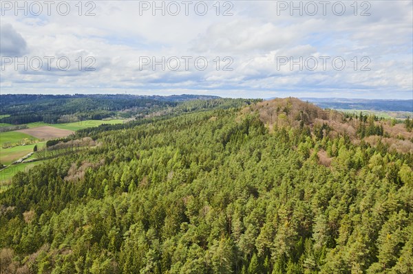 Aerial view of the area around Neumarkt in der Oberpfalz