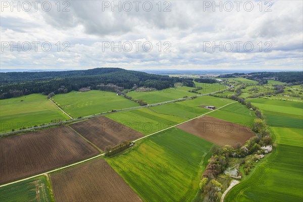 Aerial view of the area around Neumarkt in der Oberpfalz