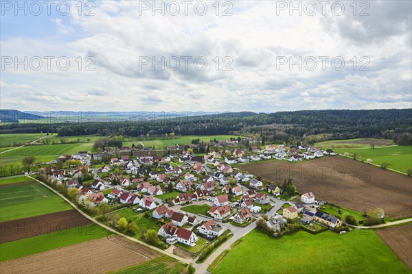 Aerial view of the area around Neumarkt in der Oberpfalz