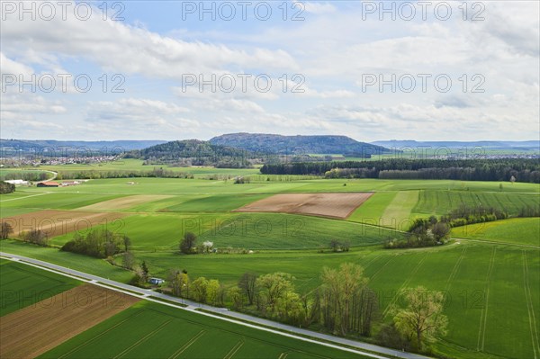 Aerial view of the area around Neumarkt in der Oberpfalz