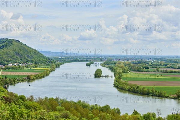 View onto the donau from Donaustauf in early summer