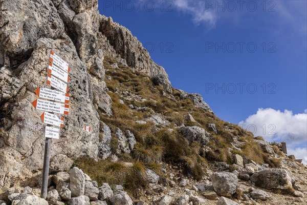 Main signpost at the Christomannos Monument