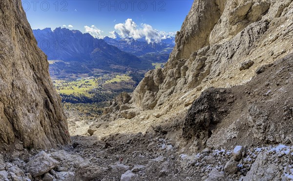 View at Passo Jouf del Vaiolon