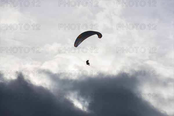 Paraglider in the sky