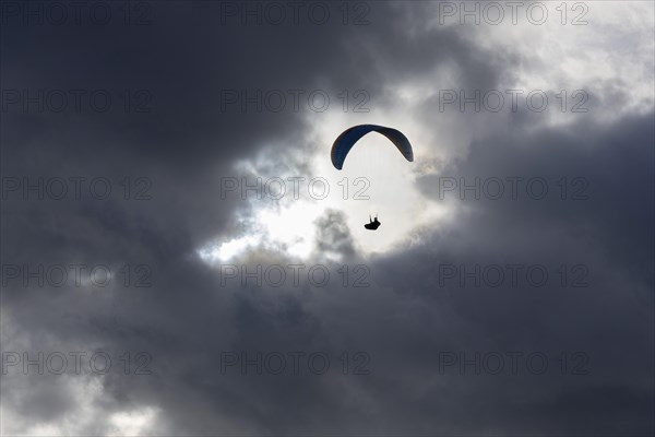 Paraglider in the sky