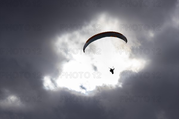 Paraglider in the sky