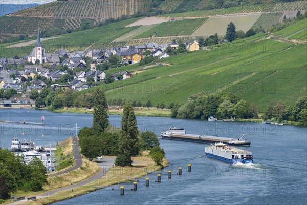 The wine village of Enkirch on the Moselle