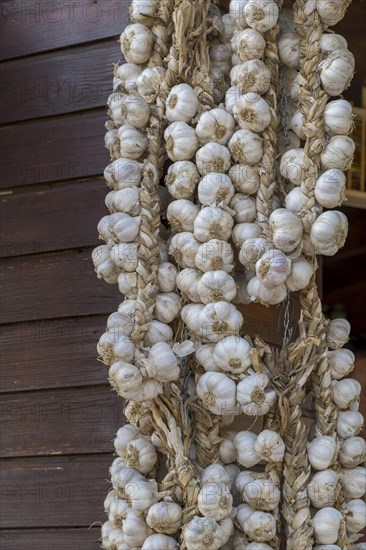 Braids with fresh garlic