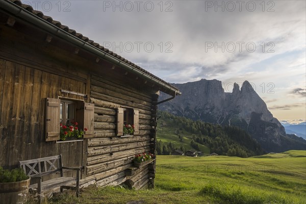 Alpine hut on the Alpe di Siusi