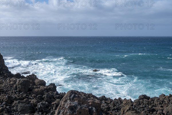 Lava rocks in the sea