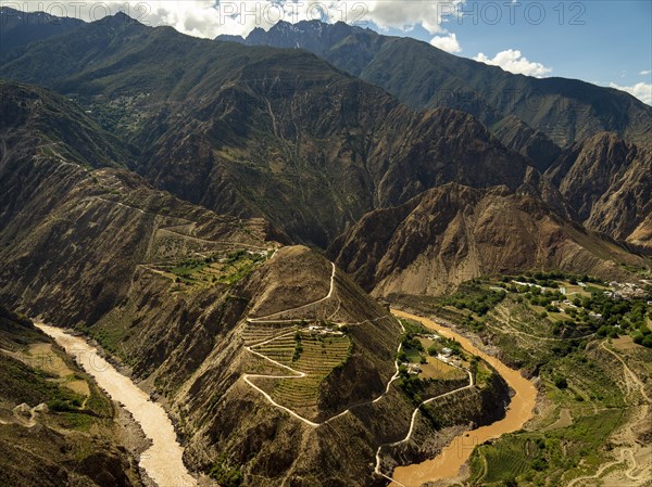 Rugged mountains and gorges