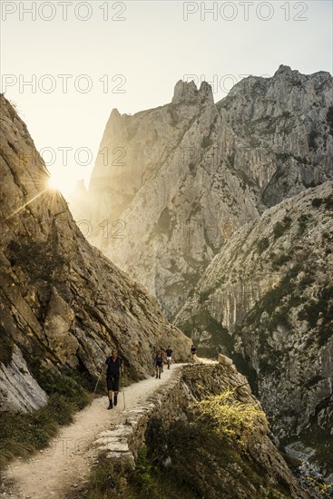 Hiking trail through the Cares Gorge