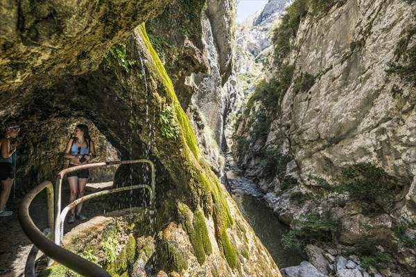 Hiking trail through the Cares Gorge