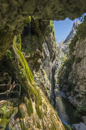 Hiking trail through the Cares Gorge