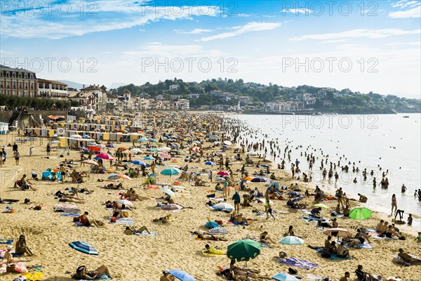 Full beach in August