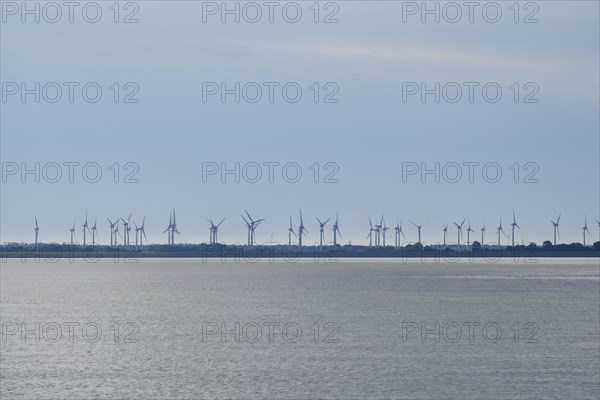 Wind turbines on the North Sea coast