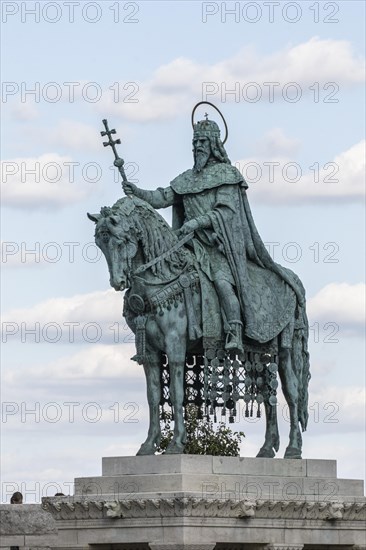 Statue of King Stephen at Matthias Church