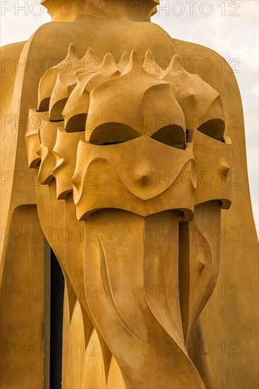 Sculptures on the roof of Casa Mila