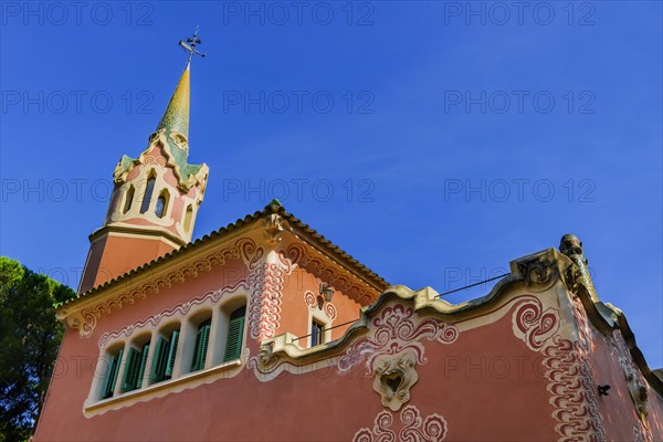 The Gaudi house museum in Park Guell in Barcelona