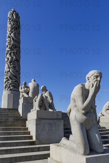 Monolith Sculpture by Gustav Vigeland