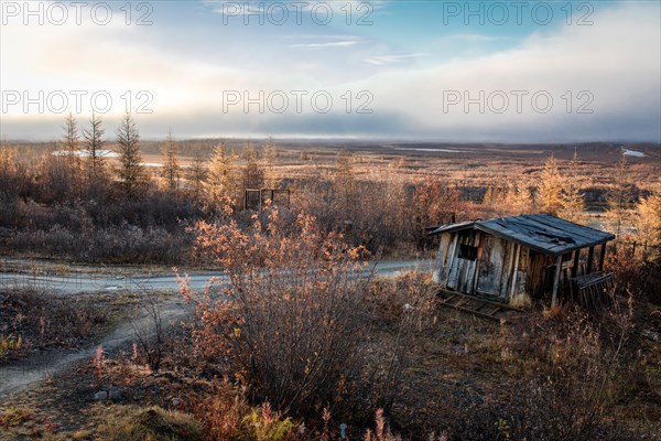 Dilapidated hut